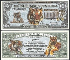 !!! SUA = FANTASY NOTE = TIGRUL - 2017 - UNC / SERIA WILDLIFE
