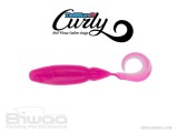 Shad Biwaa TailGunr Curly Pink Ice 9cm, 7buc/plic