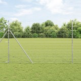 VidaXL Gard de c&acirc;mp 1.6x10 m din oțel galvanizat