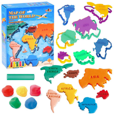 Set educațional masă de plastic continente de plastic pentru educația &amp;icirc;n masă WORLD MAP matrițe ZA46 foto