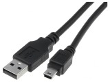 Cablu USB 2.0 A-B Mini 3m Negru, Digitus