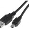 Cablu USB 2.0 A-B Mini 3m Negru