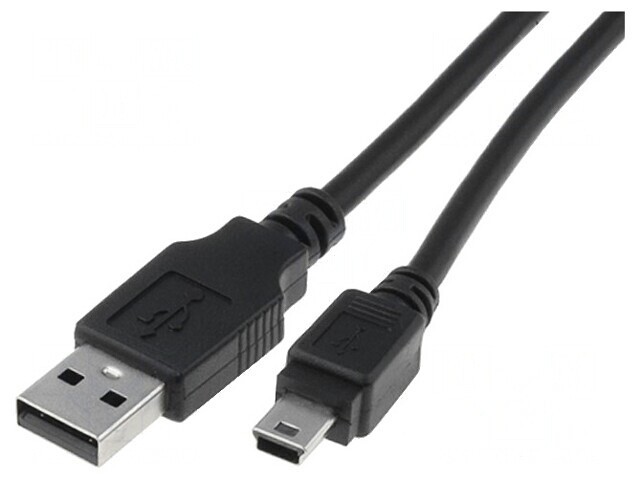 Cablu USB 2.0 A-B Mini 3m Negru