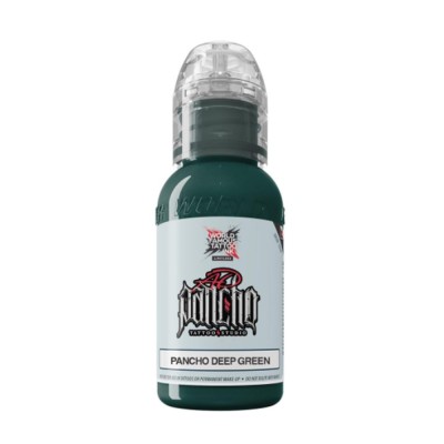 Tusuri Tatuaje - Culori WORLD FAMOUS 30 ml - Pancho Deep Green foto