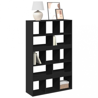 vidaXL Bibliotecă, negru, 100x33x156,5 cm, lemn prelucrat foto