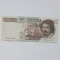 bancnota 100000 lire 1983 seria NF (litera F- cea mai rara -1993) 652125 D - 210 lei