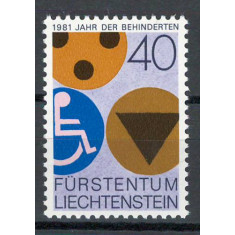 Liechtenstein 1981 774 MNH nestampilat - Anul int al persoanelor cu dizabilitati