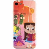 Husa silicon pentru Apple Iphone 6 / 6S, Children Kids Robots Illustration Colorful K