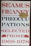 SEAMUS HEANEY - PREOCCUPATIONS: SELECTED PROSE 1968-78 (NEW YORK, 1995) [LB ENG]
