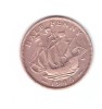 Moneda Marea Britanie 1/2 penny 1945, stare buna, curata, Europa, Bronz