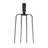 Furca din otel cu 4 coarne pentru gradina, neagra, 200x280x370 mm