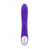 Vibrator cu Telecomanda Justforme GALATEA, 10 Vibratii, Silicon Medical, Reincarcabil USB, Mov/Alb, Submersibil, Cupluri