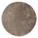 Covor decorativ, rotund, blana maro, suprafata antiderapanta, 70 cm