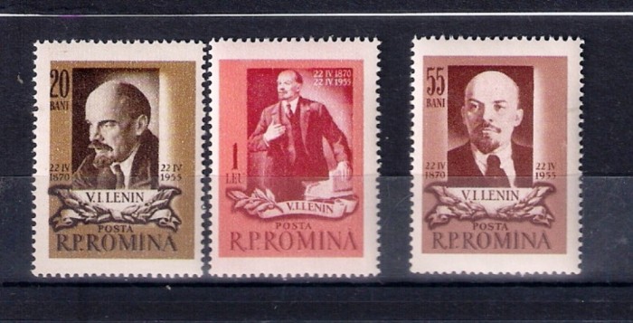 ROMANIA 1955 - 85 ANI DE LA NASTEREA LUI V.I.LENIN, MNH - LP 383