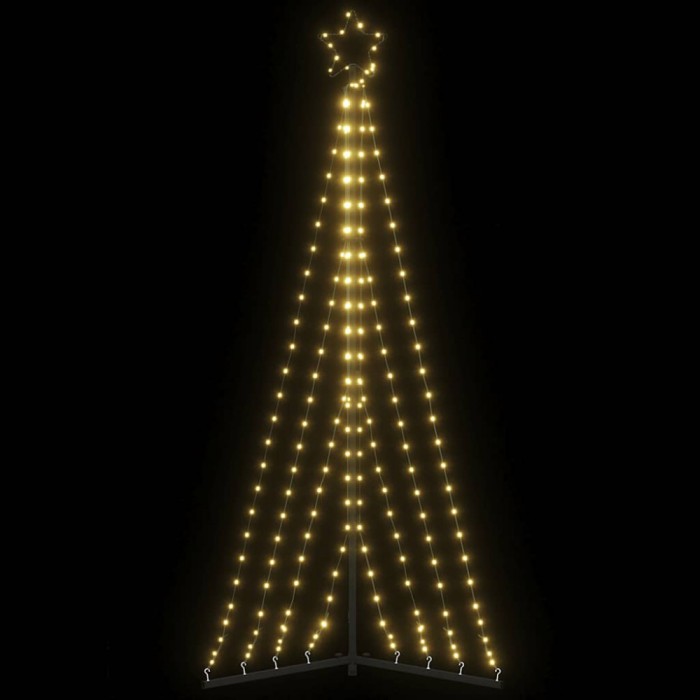 Pom de Crăciun LED 339 LED-uri Alb Cald 187 cm