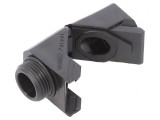 Conector unghiular PG11 IP68 negru poliamidă