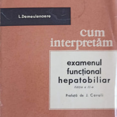 CUM INTERPRETAM EXAMENUL FUNCTIONAL HEPATOBILIAR. POSIBILITATI TEHNICE SI PRACTICE-L. DEMEULENAERE