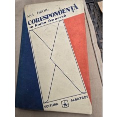 CORESPONDENTA IN LIMBA FRANCEZA - ANA FIROIU