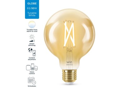 Bec led WiZ Wi-Fi Bluetooth 6.7W E27 920-50 2000-5000K 640lm Philips 8718699786793 foto