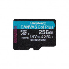 Card Kingston Canvas Go Plus microSDXC 256GB Clasa 10 U3 UHS-I 170 Mbs foto