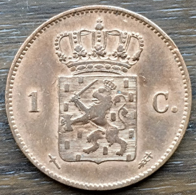 Moneda Tarile de Jos - 1 Cent 1870 foto