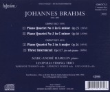 Brahms: The Piano Quartets | Leopold String Trio, Marc-Andre Hamelin