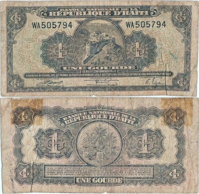 1950 , 1 gourde ( P-174 ) - Haiti WA foto