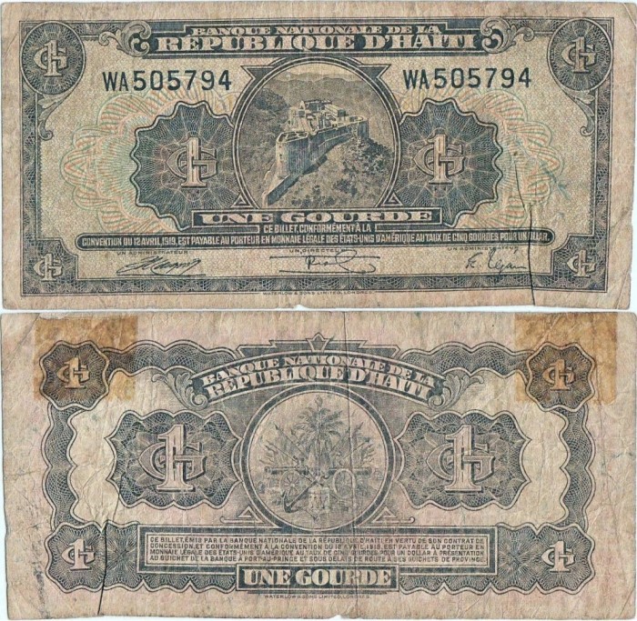 1950 , 1 gourde ( P-174 ) - Haiti WA