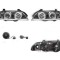 Set faruri tuning Bmw Seria 5 (E39) 01.1996-06.2004 BestAutoVest fata stanga+dreapta, transparent-negru cu indicator LED