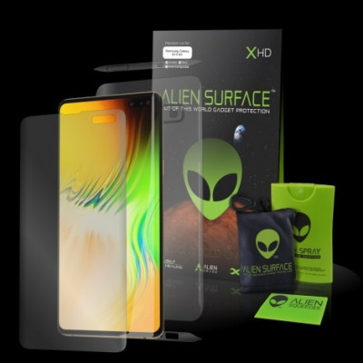 Folie Alien Surface HD,Samsung GALAXY S10 fata,spate,laterale+Alien Fiber Cadou foto