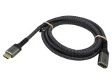 Cablu HDMI 2.1 Goobay 2m Negru-Gri Soclu Textil 79106