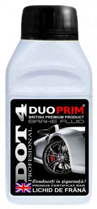 Lichid de frana DuoPrim DOT4 230ml Kft Auto