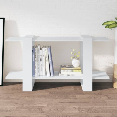 vidaXL Bibliotecă, alb, 100x30x51 cm, lemn compozit foto