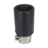 Ornament Toba Esapament 17cm, Carcasa Carbon, ALM, Universal, Colier Inclus, Tuning Auto Exterior