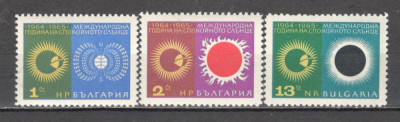 Bulgaria.1965 Anul international al calmului solar SB.124 foto