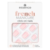 Unghii false French Manicure Click-On, 01 Classic French, 12 bucati, Essence