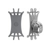 Set 2x Suport Telefon Silicon Rotativ 360&deg; Ghidon Bicicleta, Motocicleta, Trotineta - Universal 4-6.5 inch, Gri