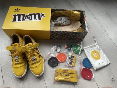 adidas x M&amp;amp;M&amp;#039;s Forum Low 84 , editie limitata , marimea 44 2/3 , NOI ! foto