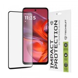Folie de protectie Ecran Techsuit pentru Motorola Moto E15 / G05, Sticla Securizata, Full Glue, 111D, Neagra
