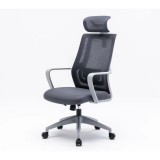 Scaun Office SERIOUX Shark SRX-OC01-FA-G, Material textil, maxim 130kg, Gray