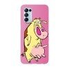 Husa compatibila cu Oppo A15s model Cow and Chicken Cow, Silicon, TPU, Viceversa, Transparent, Carcasa