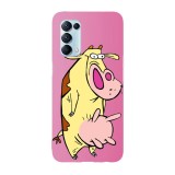Husa compatibila cu Oppo Find X5 model Cow and Chicken Cow, Silicon, TPU, Viceversa, Transparent, Carcasa
