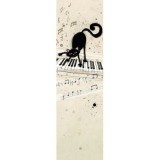 Semn de carte Chat Sur Piano, Kiub