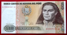 Peru 500 intis 1987 UNC necirculata **