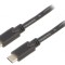 Cablu USB C 3.1 Negru 2m 60W 5Gbps