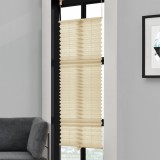 [neu.haus] Roleta armonica / perdea plisata - 50 x 100 cm - crem - protectie impotriva luminii si a soarelui - jaluzea - fara gaurire HausGarden Leisu, [neu.haus]