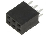 Soclu pini mamă 2,54mm 6 pini THT pentru PCB