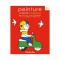 Planse preilustrate pentru pictura Vehicule Moulin Roty