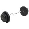 VidaXL Set halteră ondulată cu greutăți, 60 kg 3145019
