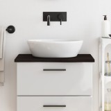 Gossi blat de baie, maro inchis, 60x50x2 cm, lemn masiv tratat